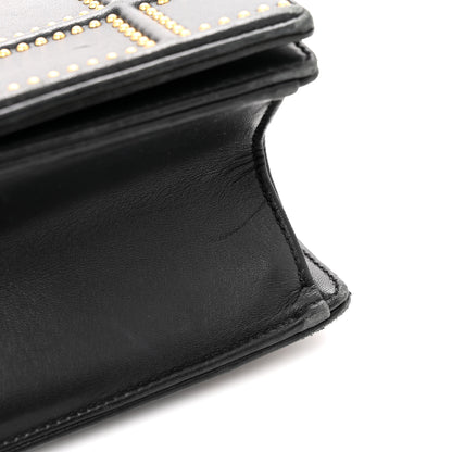 Christian Dior Lambskin Studded Medium Diorama Flap Bag Black 14 of 14