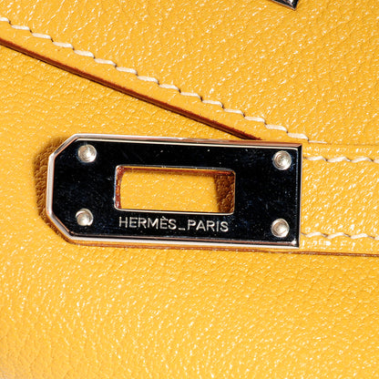 Hermes Chevre Mysore Medium Kelly Wallet Curry 7 of 9