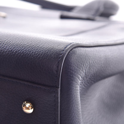 Chanel Grained Calfskin Medium Neo Executive Shopper Tote Dark Blue 12 of 14