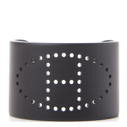 Hermes Aluminium Evelyne Sunset Cuff Bracelet T3 Black 1 of 4