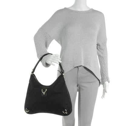 Gucci Monogram Abbey Hobo Black 2 of 7