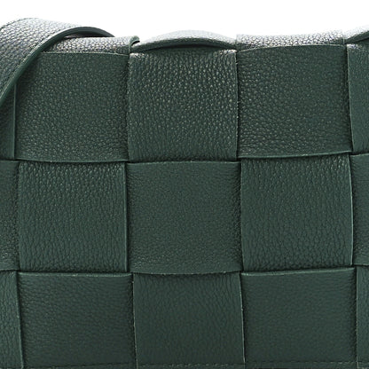 Bottega Veneta Grained Calfskin Maxi Intrecciato Cassette Crossbody Bag Raintree Green 9 of 12