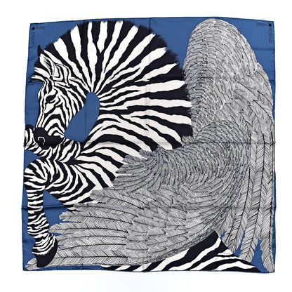 Hermes Silk Zebra Pegasus Scarf 90 1 of 6
