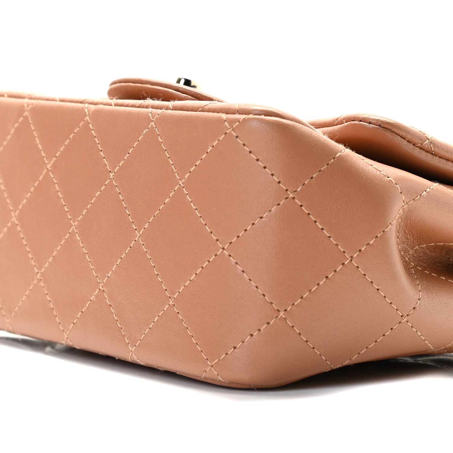 Chanel Lambskin Quilted Mini Square Flap Brown 8 of 9