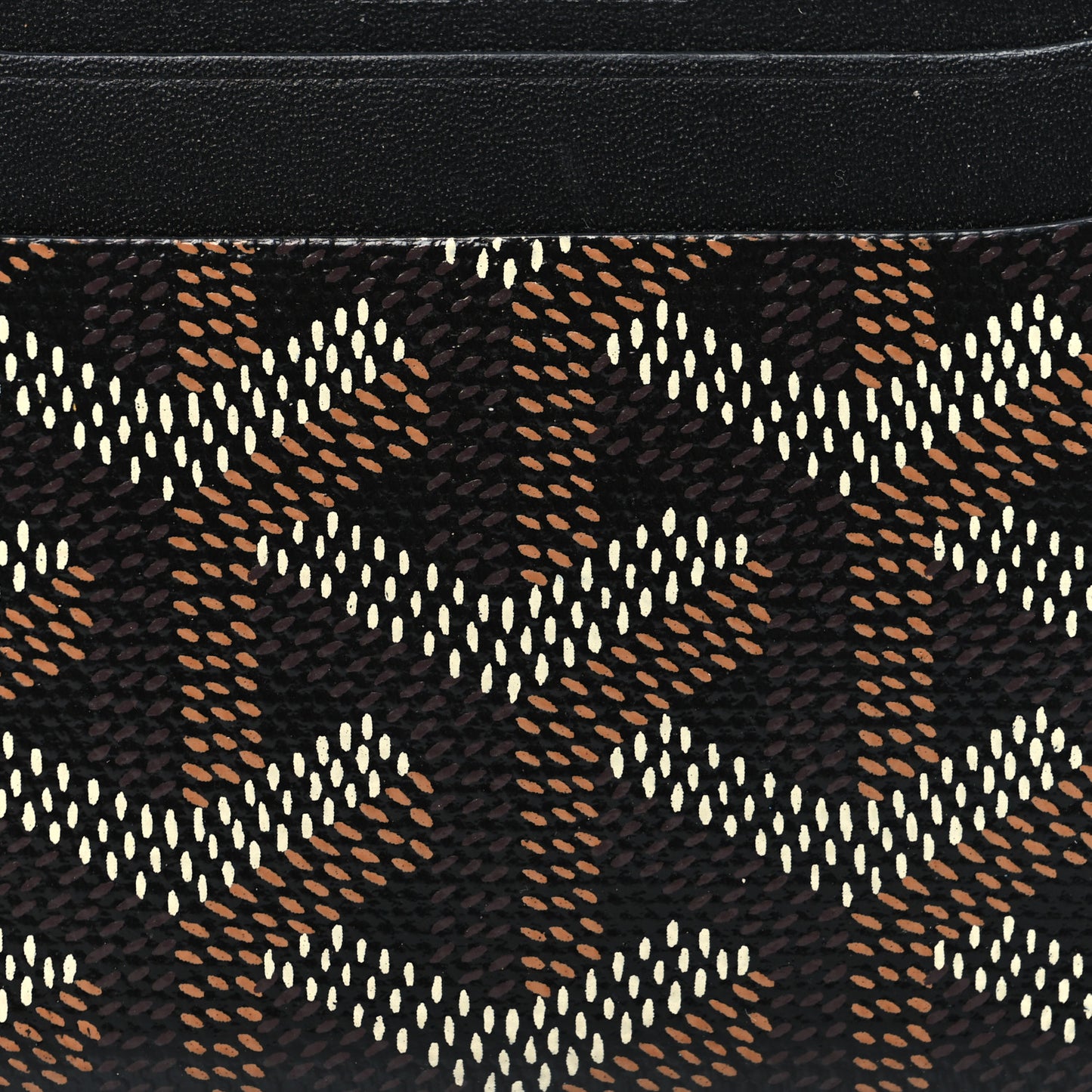 Goyardine Saint Sulpice Card Holder Black