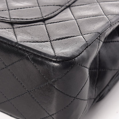 Chanel Lambskin Quilted Medium Double Flap Bag Black 12 of 18