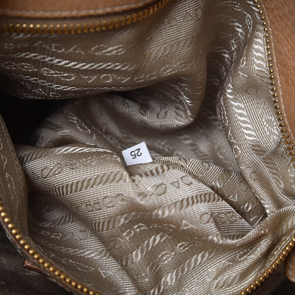Prada Cervo Deerskin Shopping Satchel Naturale 8 of 16