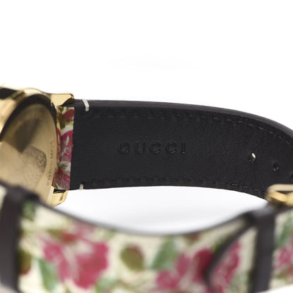 Gucci Stainless Steel Calfskin 38mm G-Timeless Floral Quartz Watch Ivory 6 of 8