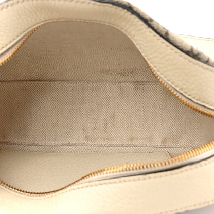 Gucci GG Supreme Monogram Textured Calfskin Web Small Ophidia Camera Bag Beige Ebony Mystic White 5 of 16