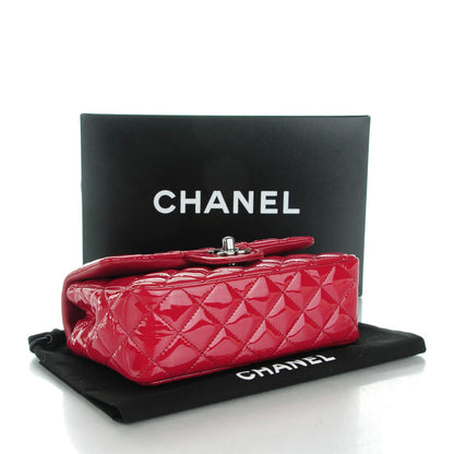 Chanel Patent Calfskin Quilted Mini Rectangular Flap Red 4 of 8