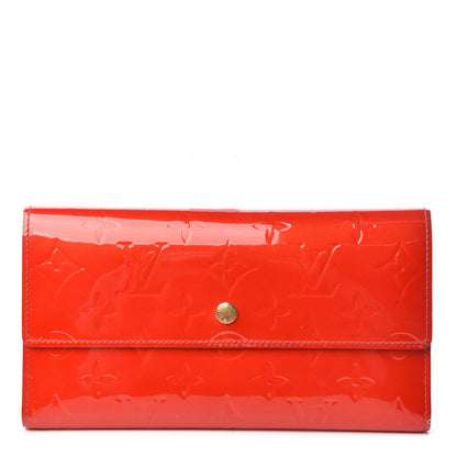 Louis Vuitton Vernis Porte Tresor International Wallet Rouge 1 of 12