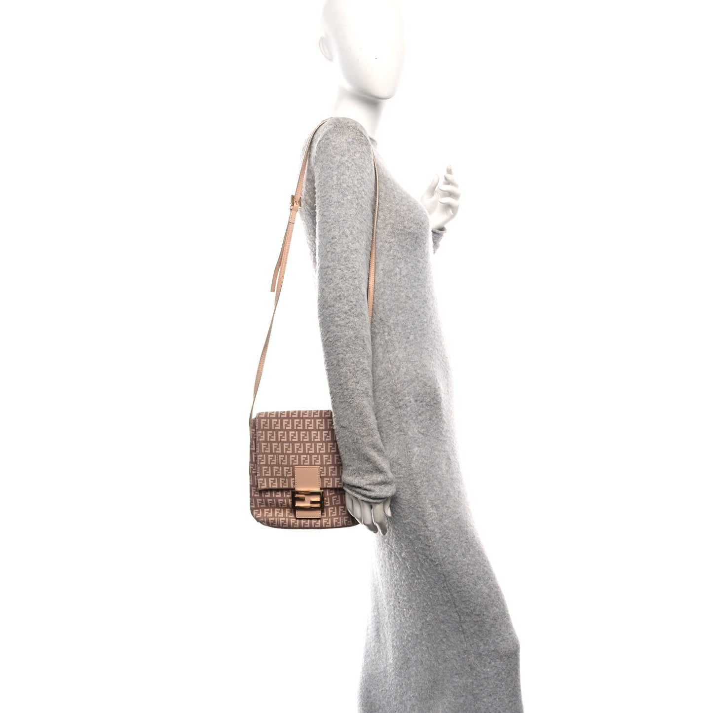 Zucchino Vitello Tube Messenger Bag Cipria Teint Cipria