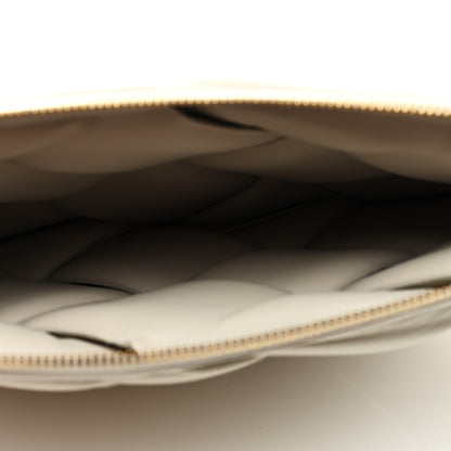 Bottega Veneta Nappa Maxi Intrecciato Padded Pouch Clutch Plaster 5 of 8