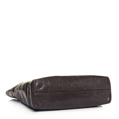 Miu Miu Vitello Shine Shopping Tote Fumo 4 of 11