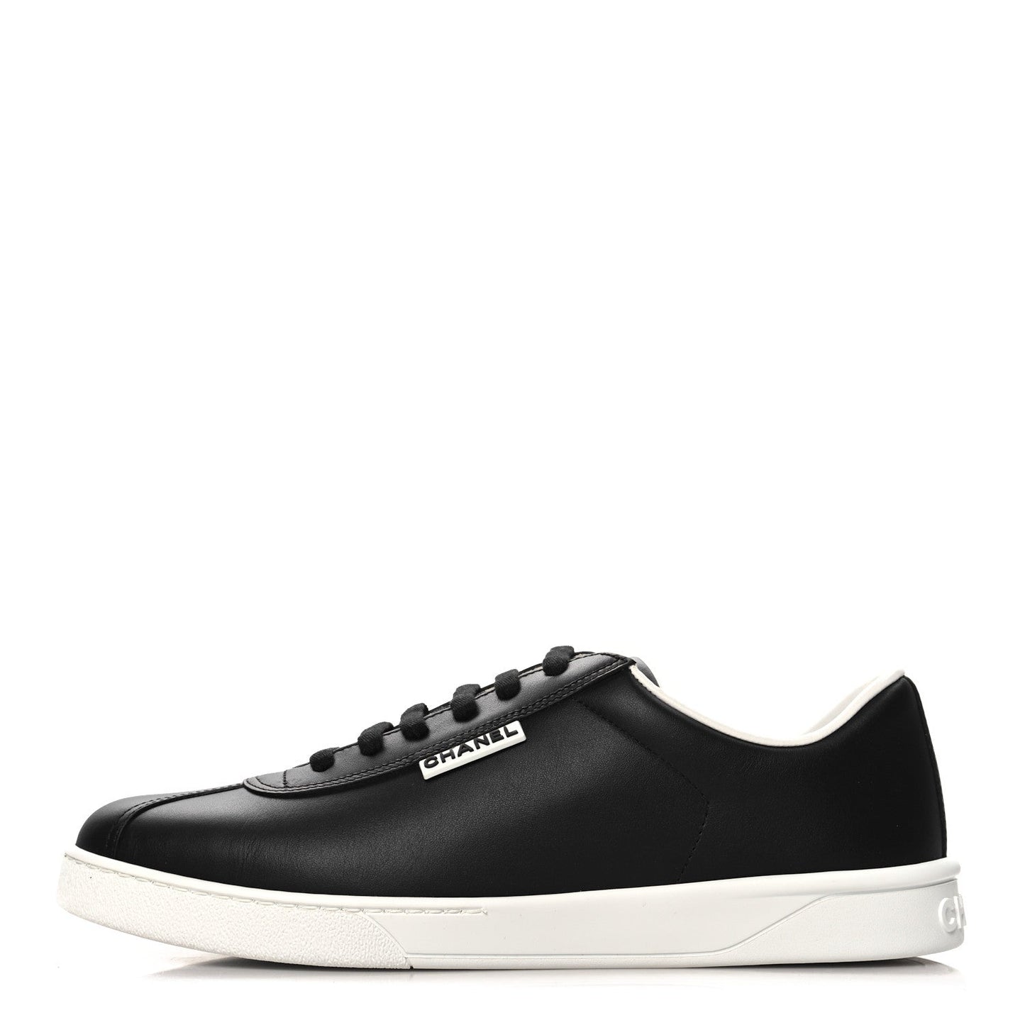 Calfskin CC Mens Sneakers 42 Black