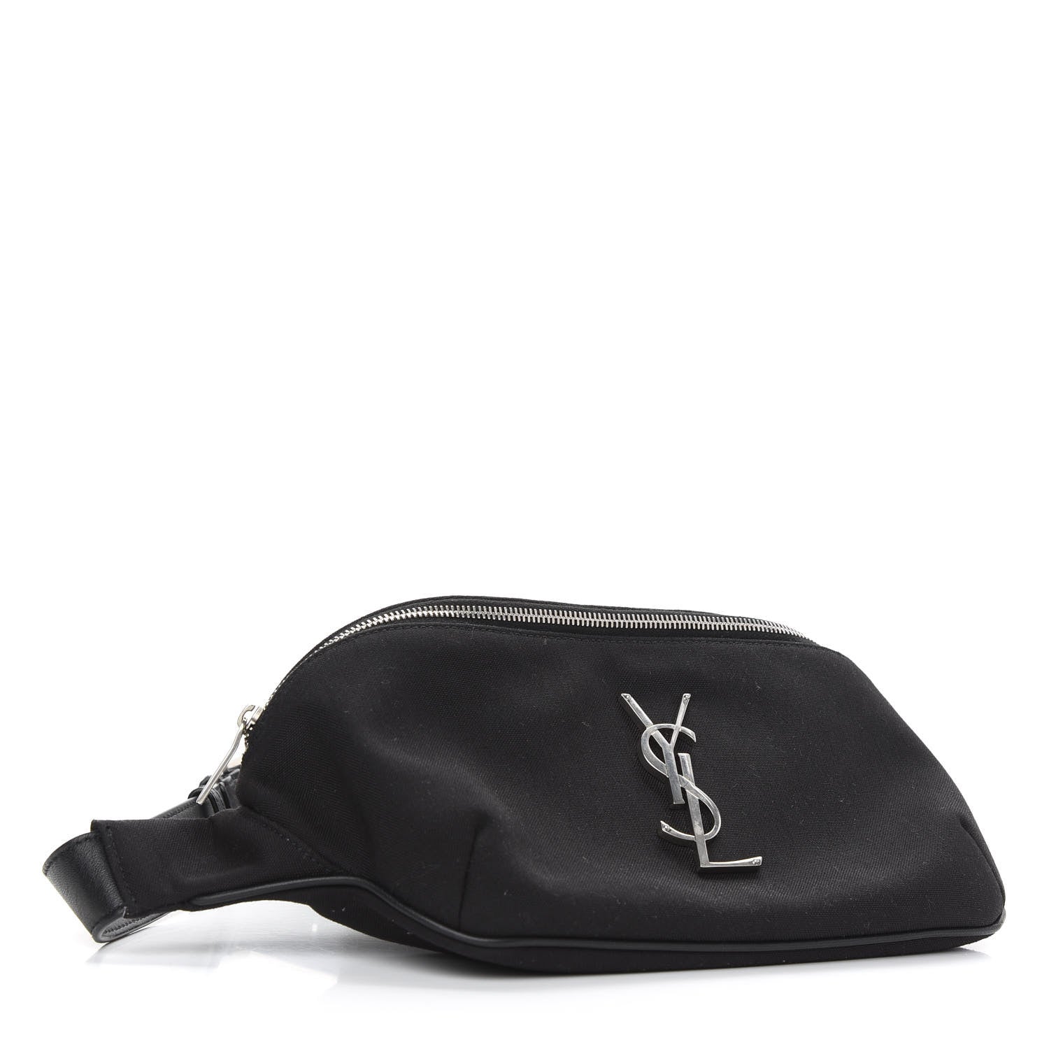 Saint Laurent Canvas Monogram Belt Bag Black 4 of 9