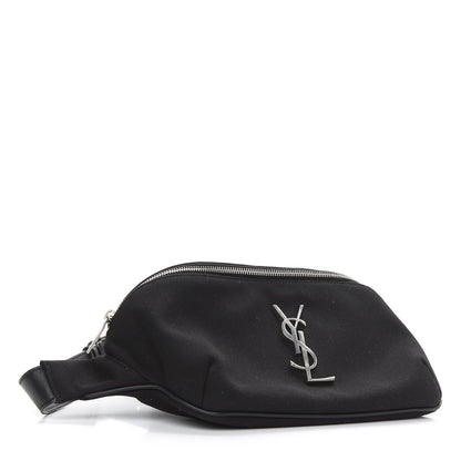 Saint Laurent Canvas Monogram Belt Bag Black 4 of 9