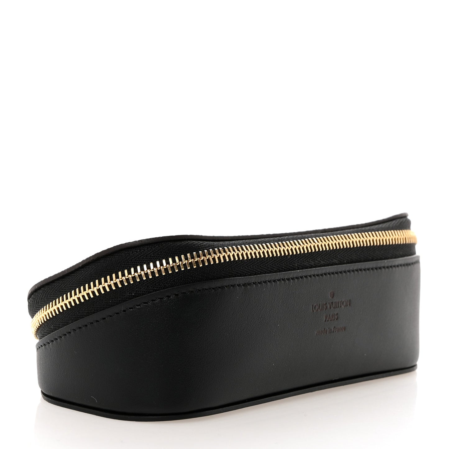 Monogram Emilie Zippered Sunglasses Case Black