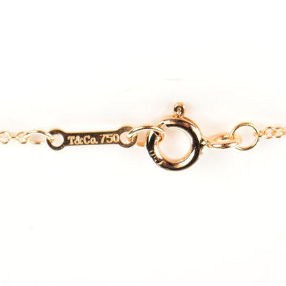 Tiffany 18K Rose Gold Diamond Paloma Picasso Mini Love and Kisses Pendant Necklace 4 of 5