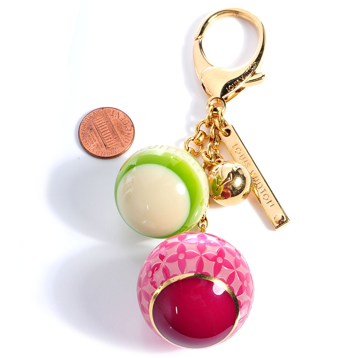 Louis Vuitton Mini Lin Bag Charm 2 of 5