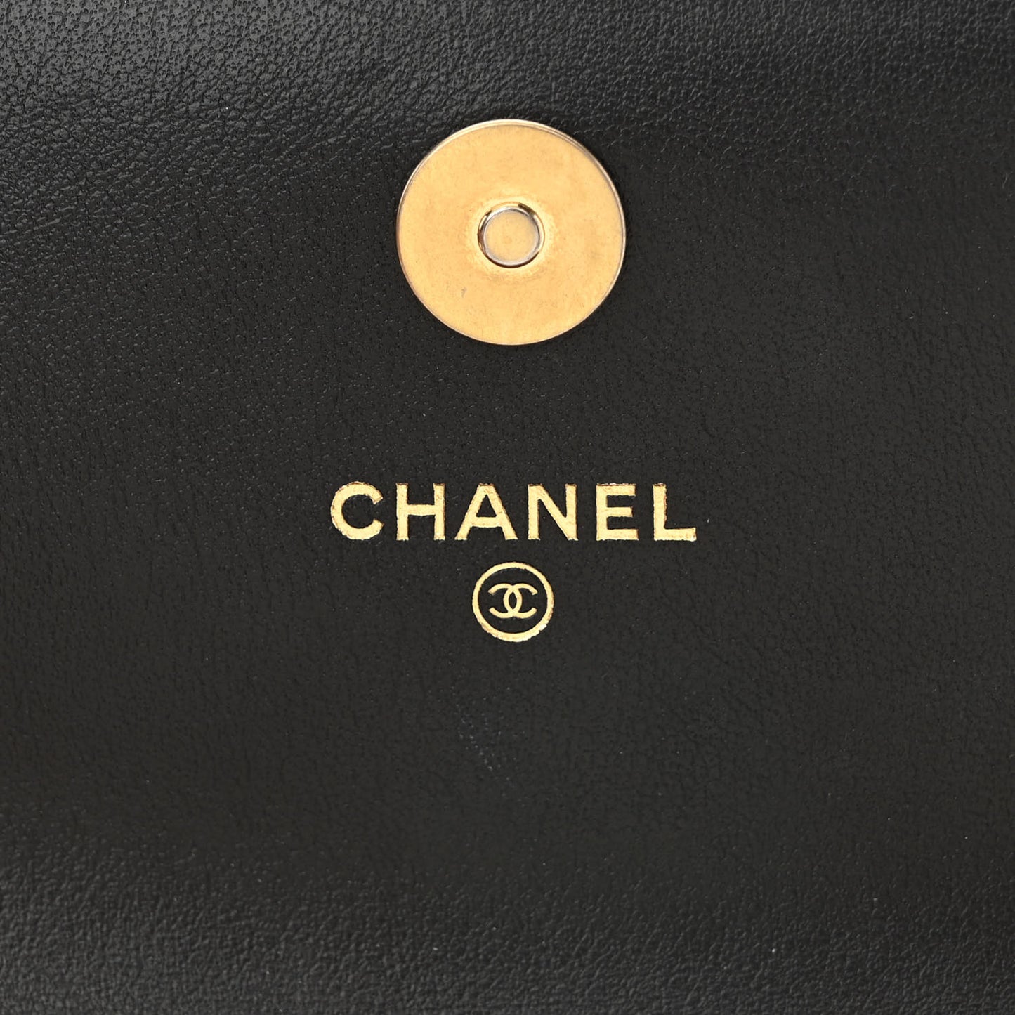 Lambskin Quilted Chanel 19 Flap Clutch Black