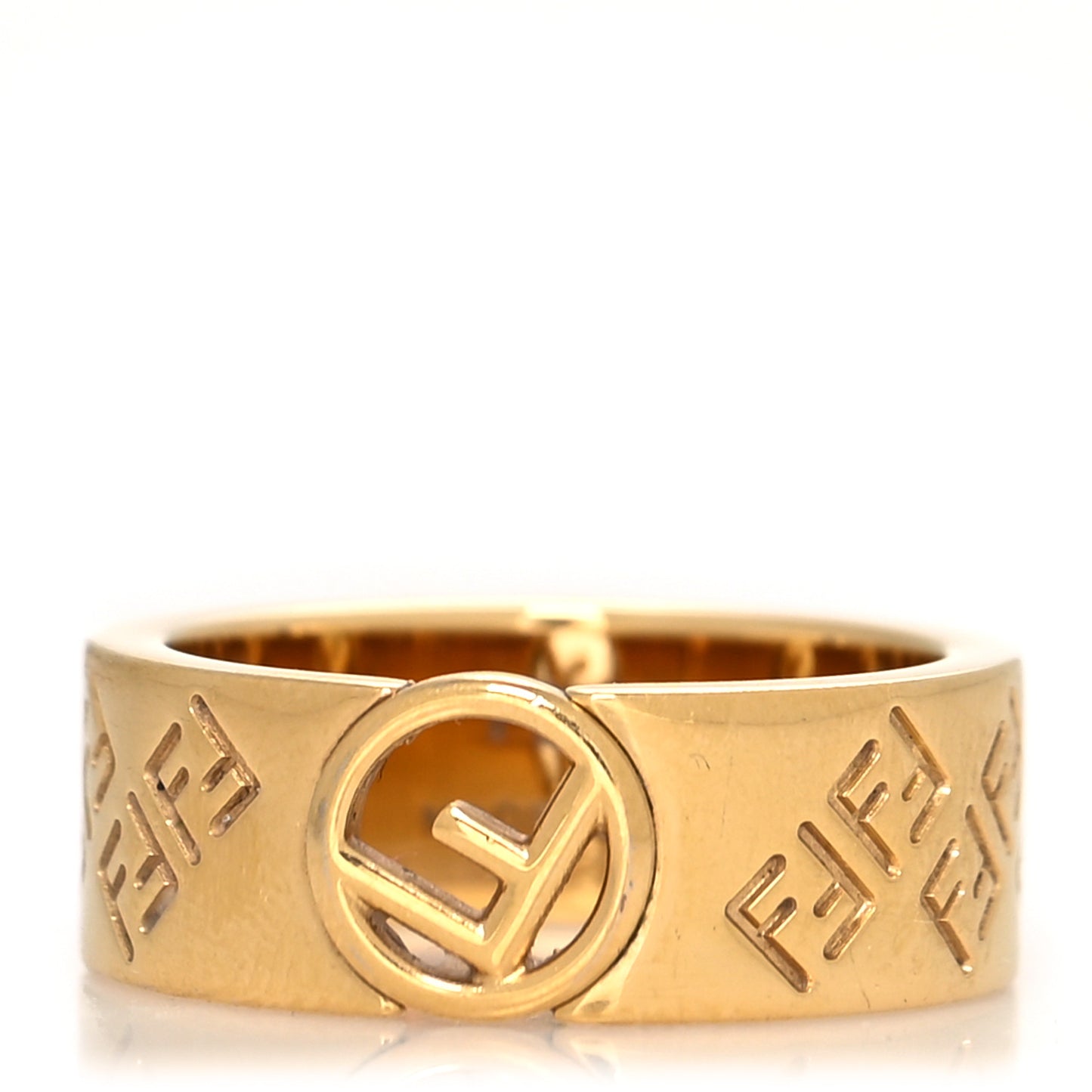 Metal FF Ring L Gold