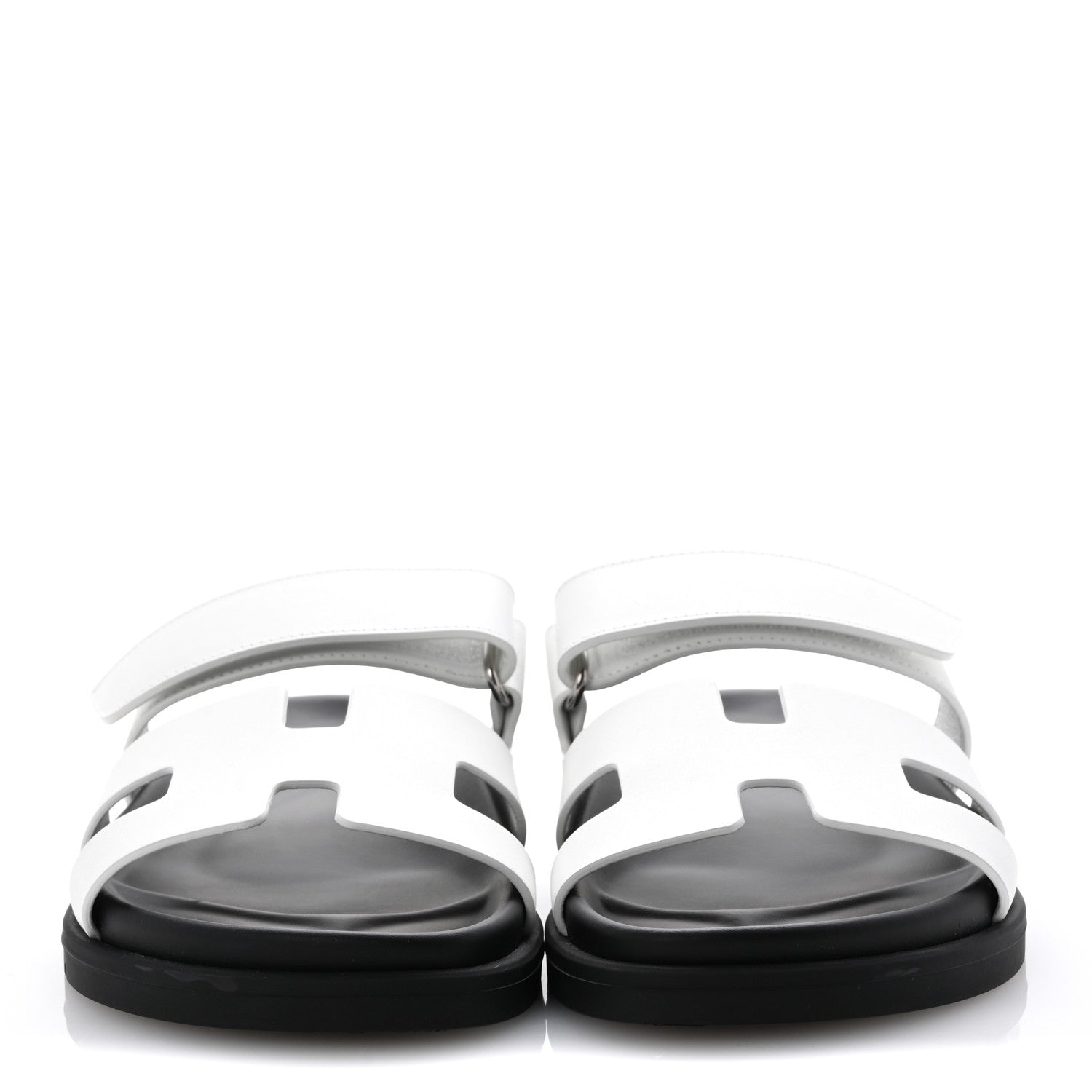 Hermes Calfskin Womens Chypre Sandals 36 White 3 of 10