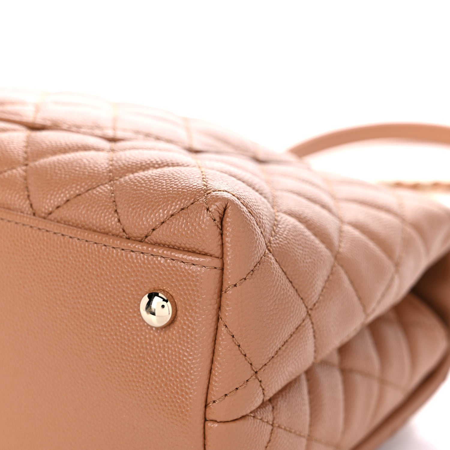 Chanel Caviar Quilted Small Coco Handle Flap Brown 11 of 12