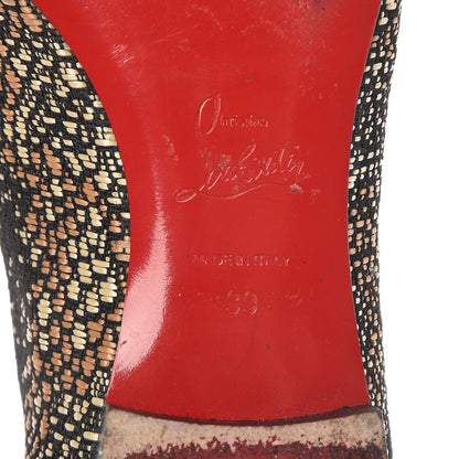 Christian Louboutin Jacquard Sakouette Loafer Flats 39 Brown Beige 8 of 11
