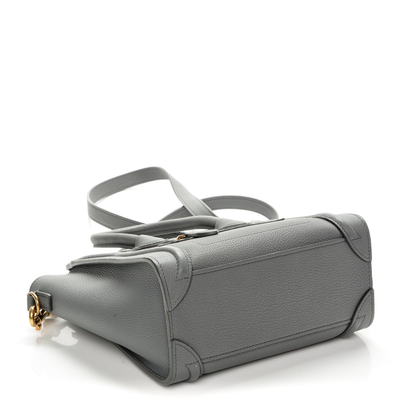 Baby Grained Calfskin Nano Luggage Kohl