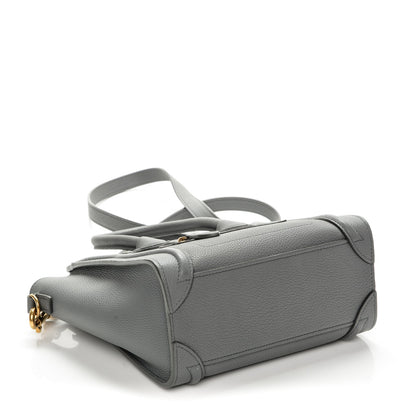 Celine Baby Grained Calfskin Nano Luggage Kohl 4 of 6