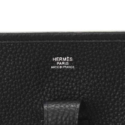 Hermes Taurillon Clemence Evelyne III GM Black 6 of 11