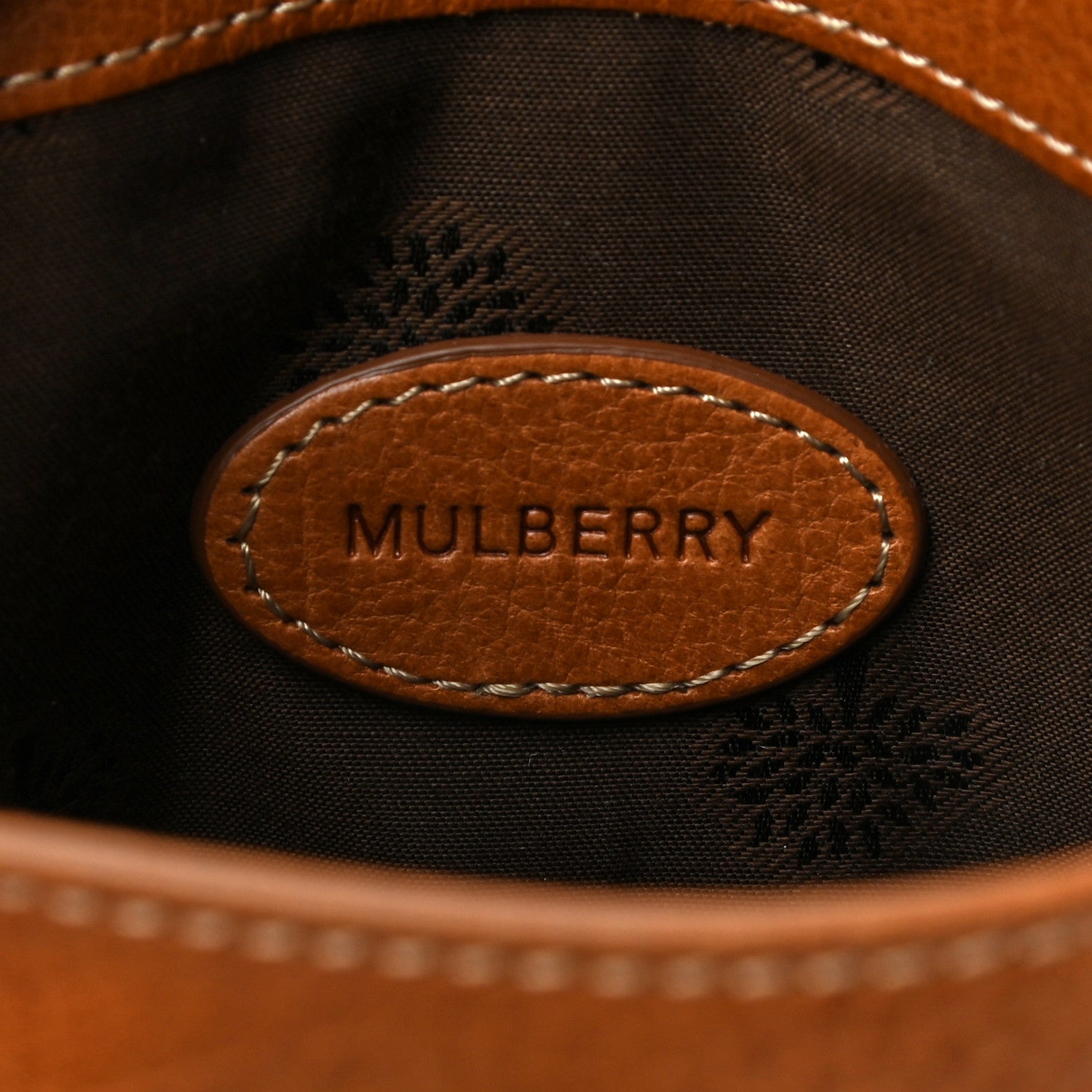 Mulberry Natural Vegetable Tanned Locked Cosmetic Pouch Oak 6 of 11