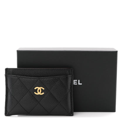 Chanel Caviar Quilted Card Holder Black 9 of 9