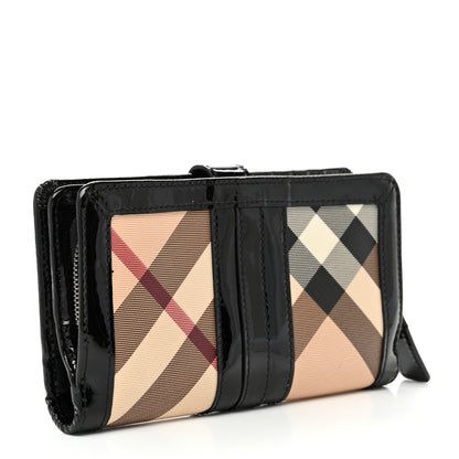 Burberry Supernova Check Constance Continental Wallet Black 3 of 7