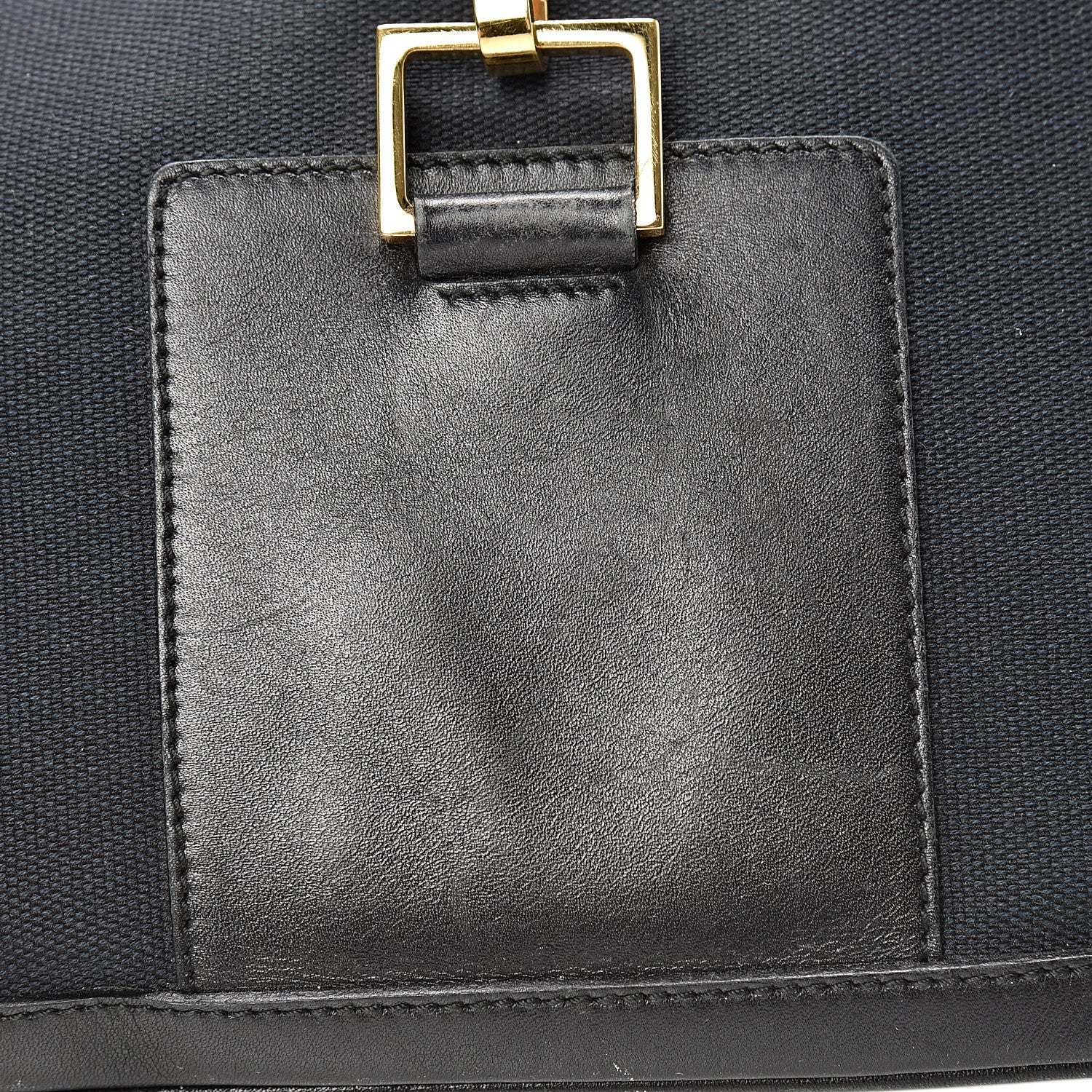 Gucci Canvas Calfskin Jackie O Hobo Black 12 of 16