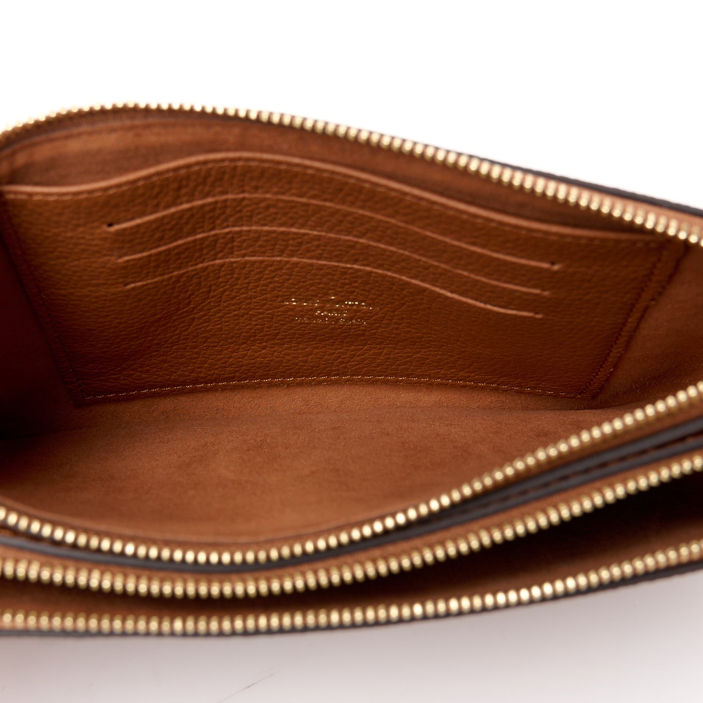 Empreinte Monogram Giant Double Zip Pochette Caramel