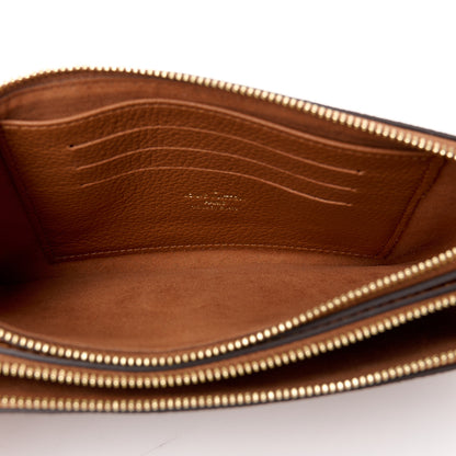 Louis Vuitton Empreinte Monogram Giant Double Zip Pochette Caramel 5 of 12
