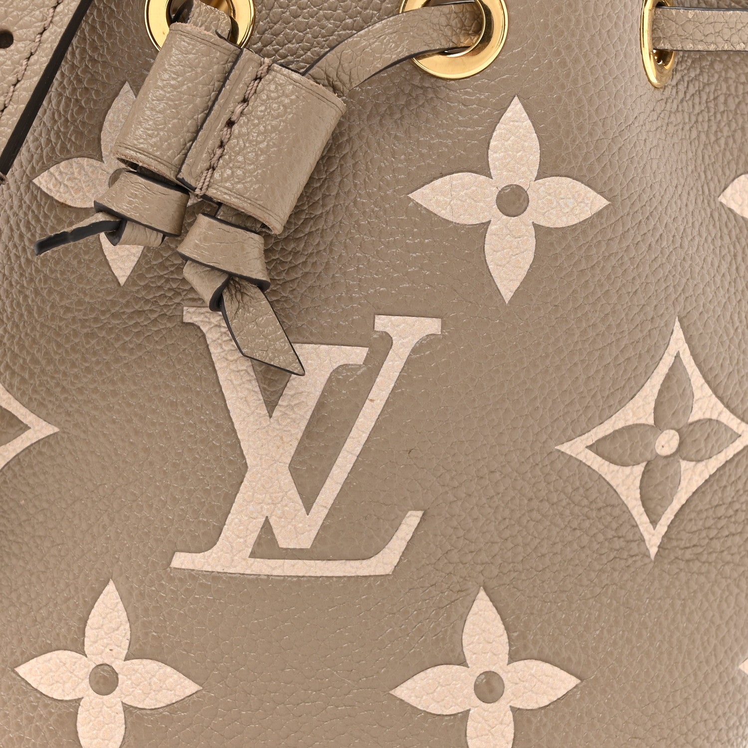 Louis Vuitton Empreinte Monogram Giant Nano Noe Tourterelle Creme 7 of 10
