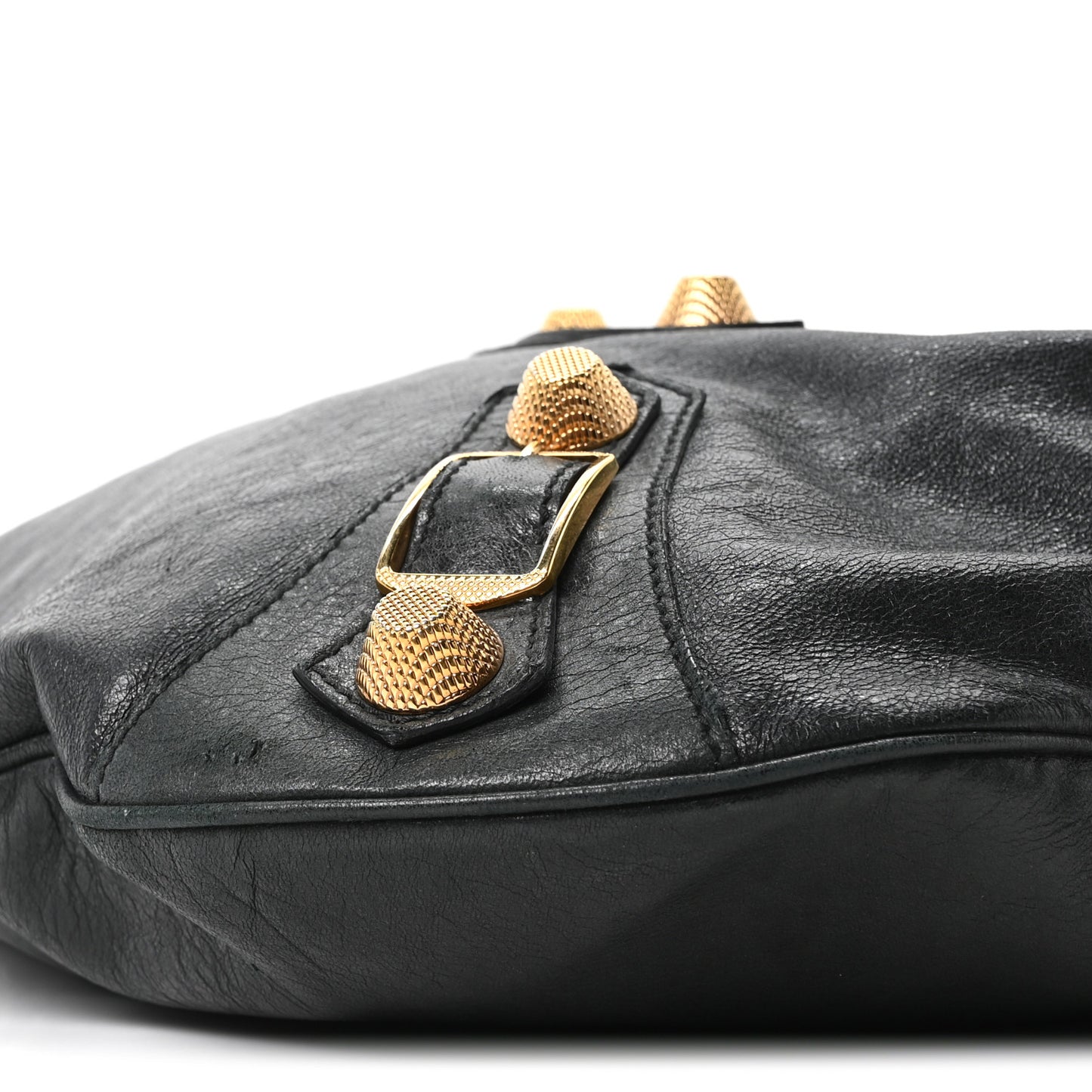 Chevre Giant 21 Gold Hardware Hobo  Black