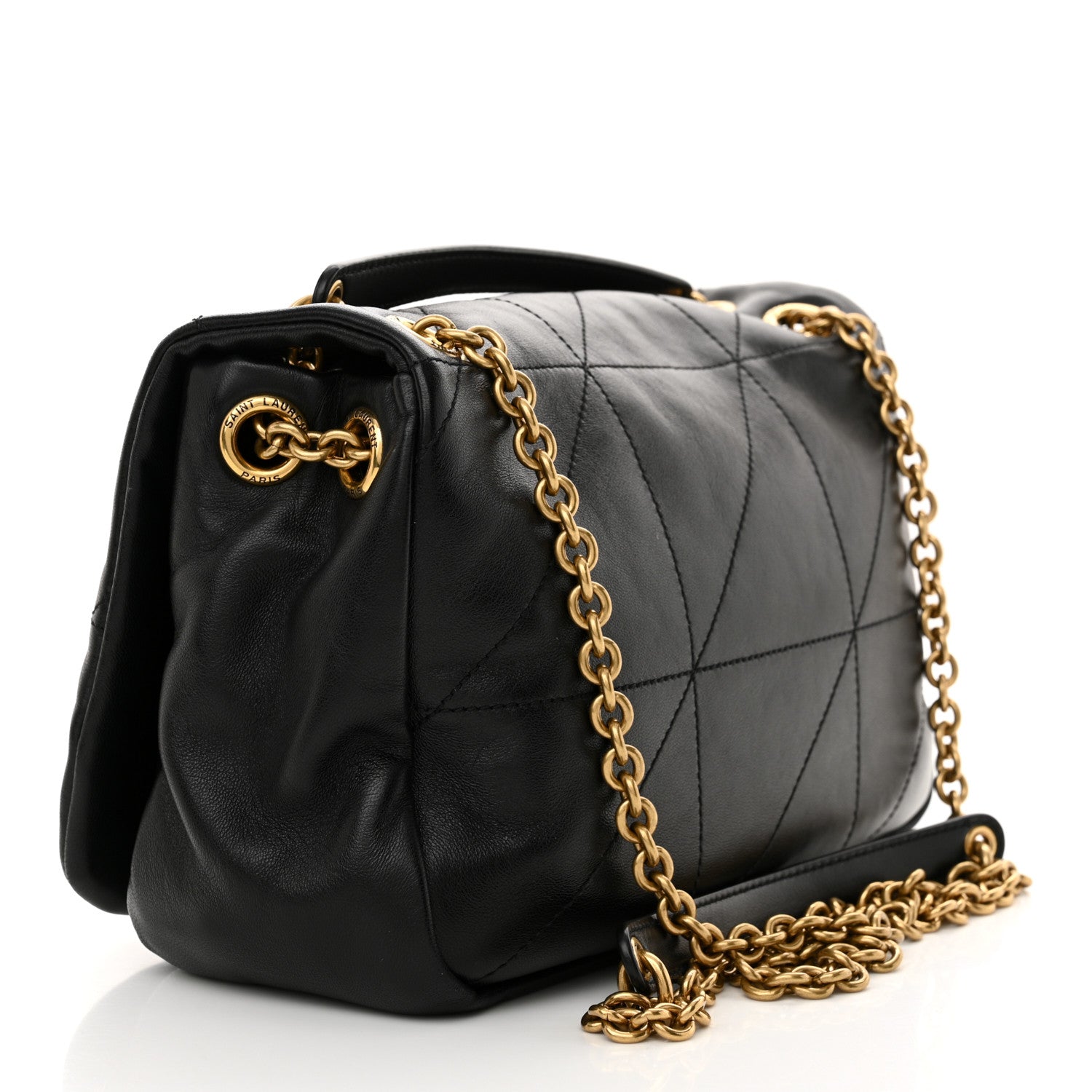 Saint Laurent Lambskin Matelasse Monogram Small Jamie 4.3 Black 3 of 10