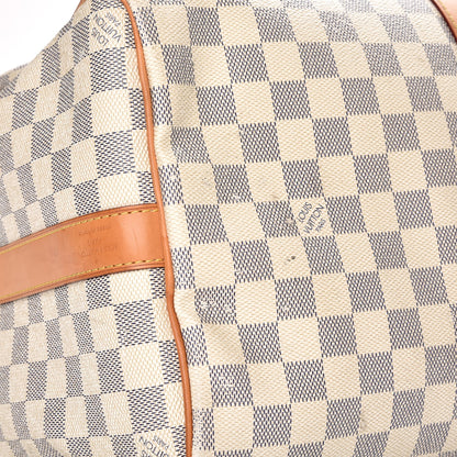 Louis Vuitton Damier Azur Keepall Bandouliere 45 13 of 14