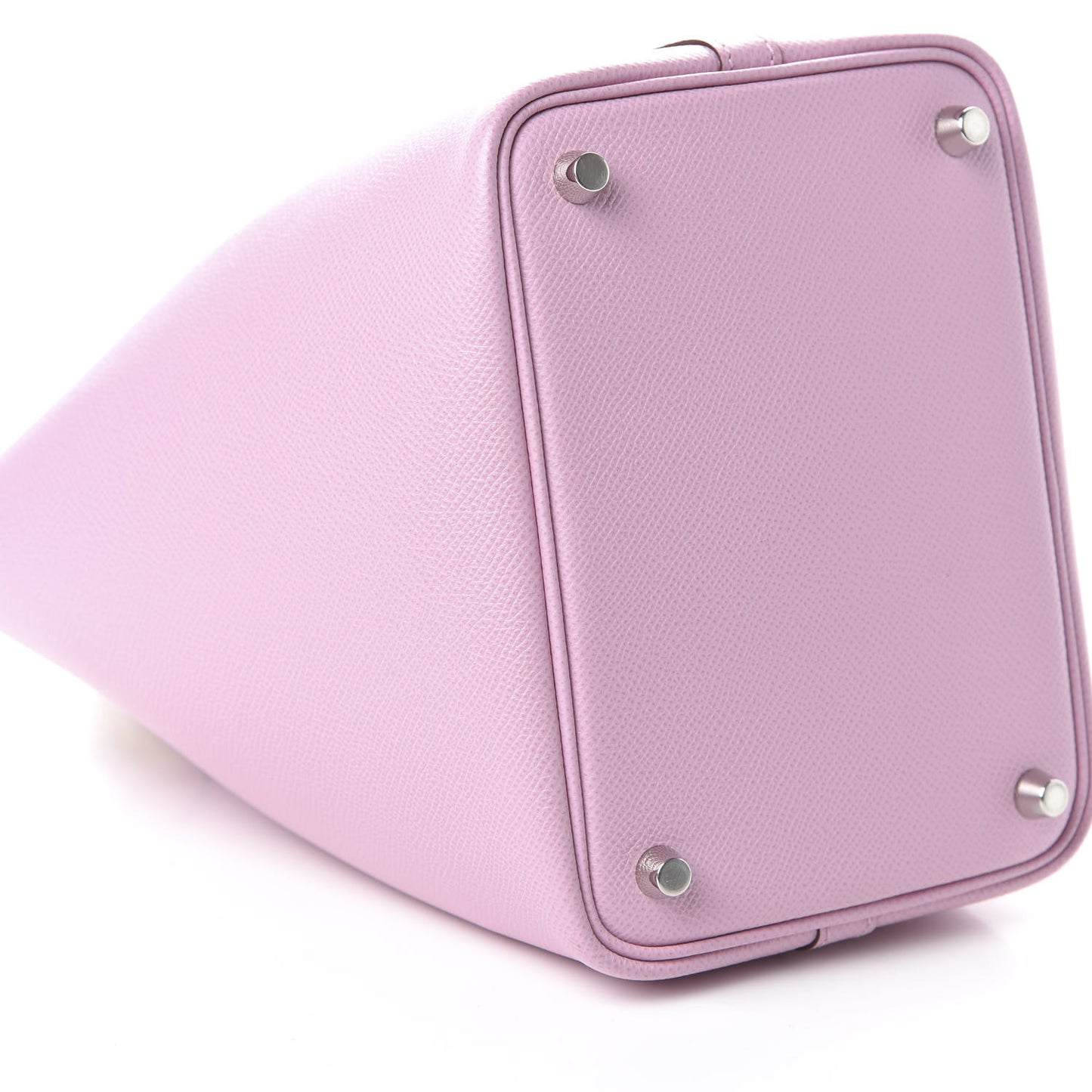 Epsom Tressage De Cuir Picotin Lock 18 PM Mauve Sylvestre Rouge H Jaune De Naples