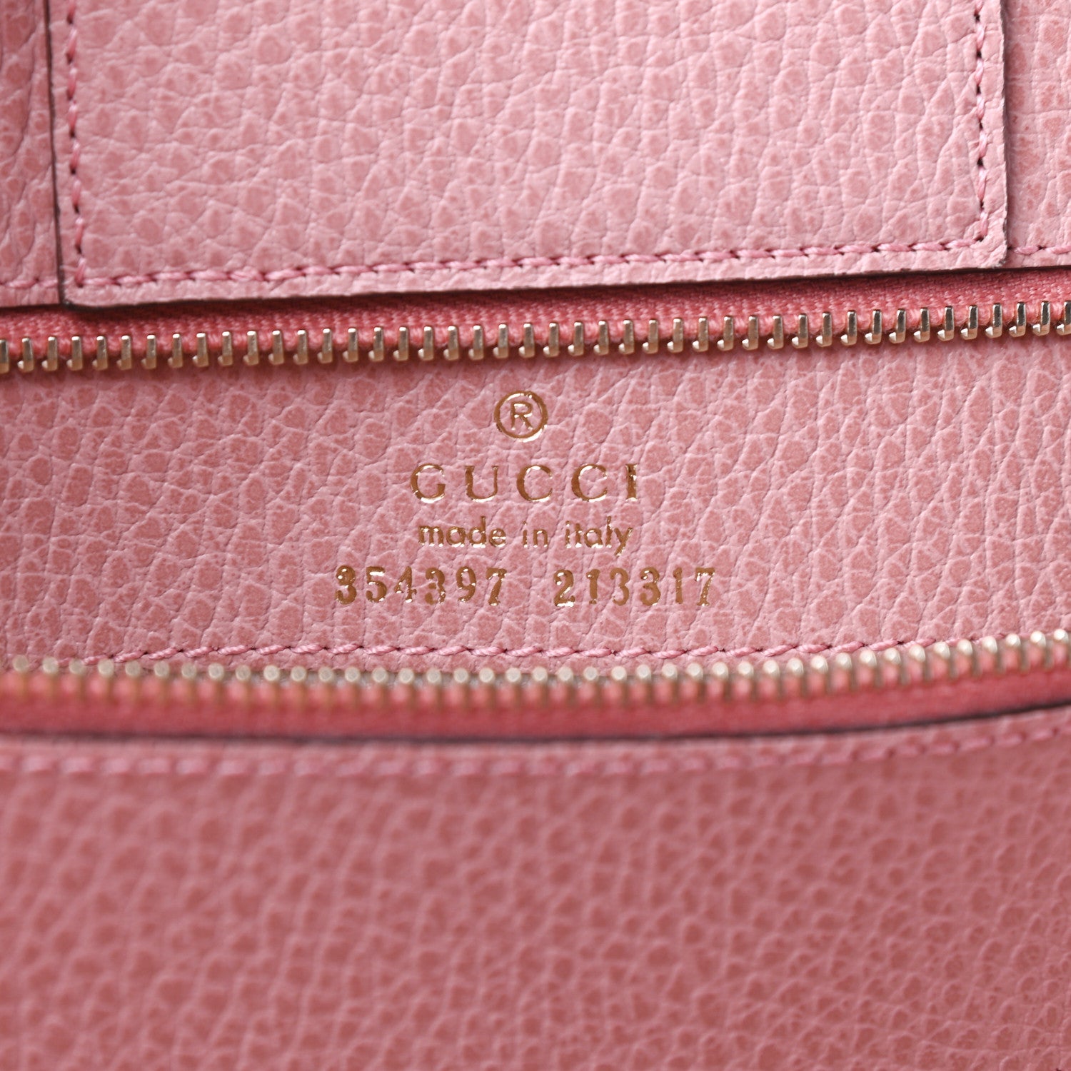 Gucci Dollar Calfskin Medium Swing Tote Grey Field Soft Pink 6 of 8