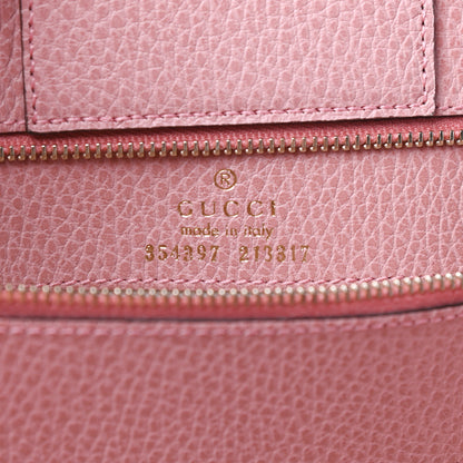 Gucci Dollar Calfskin Medium Swing Tote Grey Field Soft Pink 6 of 8