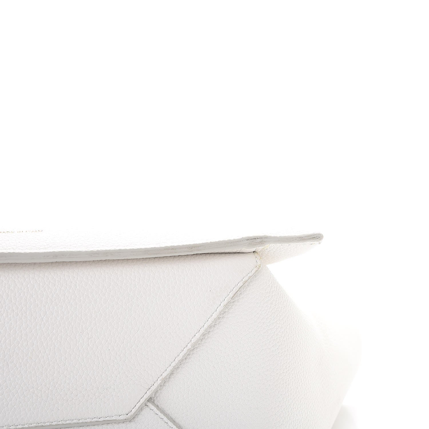 Celine Baby Grained Calfskin Small Tri-Fold Bag White 16 of 16
