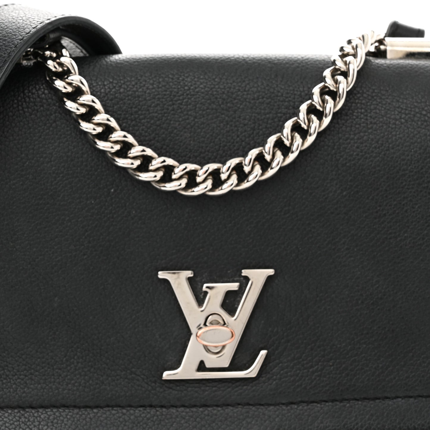 Calfskin Lockme II Chain Bag BB Black