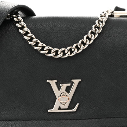 Louis Vuitton Calfskin Lockme II Chain Bag BB Black 7 of 14
