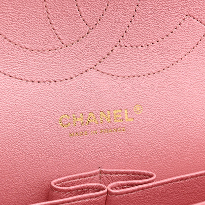 Chanel Iridescent Caviar Quilted Jumbo Double Flap Pink 5 of 10