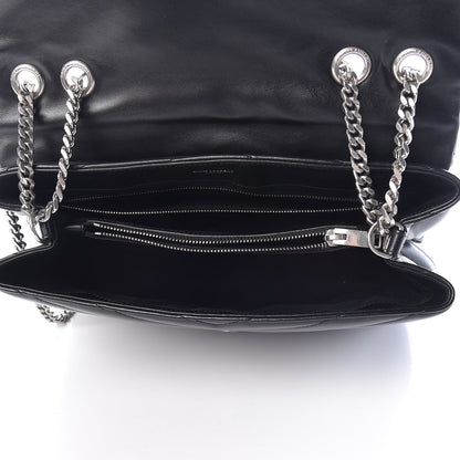 Saint Laurent Calfskin Y Quilted Monogram Medium Loulou Chain Satchel Black 7 of 11
